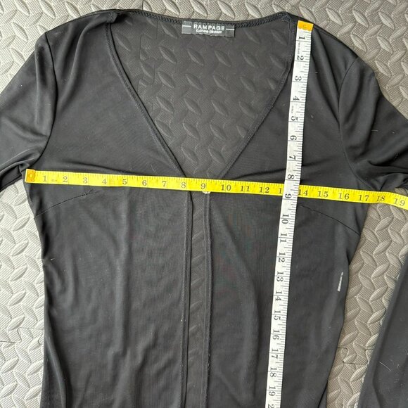 vintage rampage sheer black cardigan - Picture 7 of 8